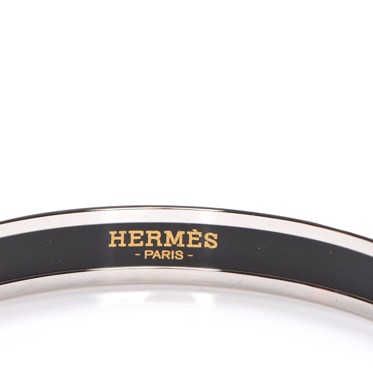 Hermes Enamel Printed Narrow La Marche de Savana Bracelet 85 Exotique 4 of 6