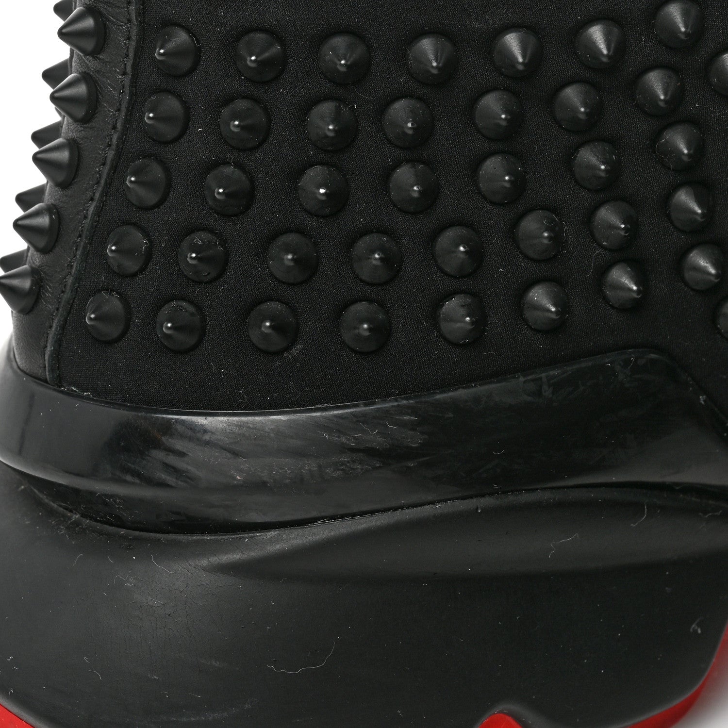 Christian Louboutin Neoprene Spike Sock Donna Flat Sneakers 39 Black 8 of 8