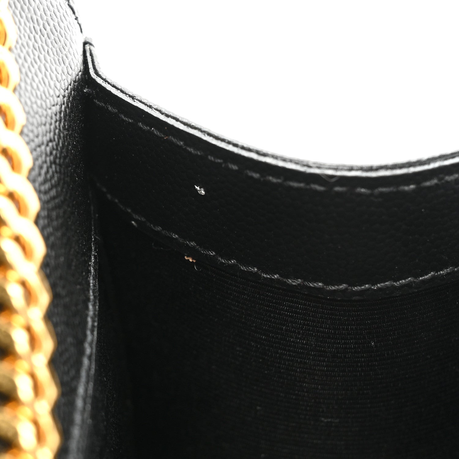 Saint Laurent Grain De Poudre Textured Mixed Matelasse Triquilt Small Monogram Satchel Black 10 of 11