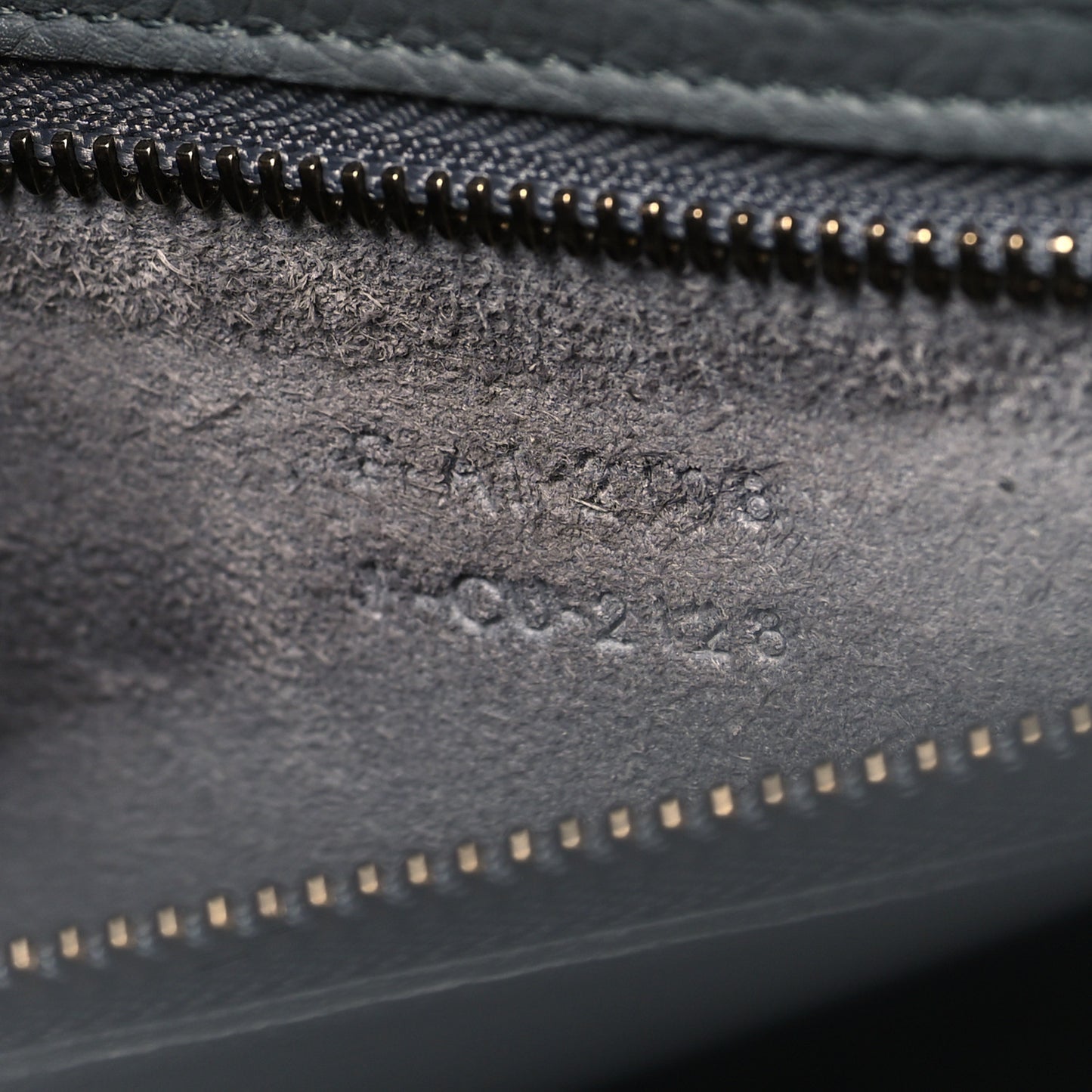 Drummed Calfskin Mini Luggage Kohl