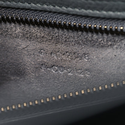 Celine Drummed Calfskin Mini Luggage Kohl 7 of 14