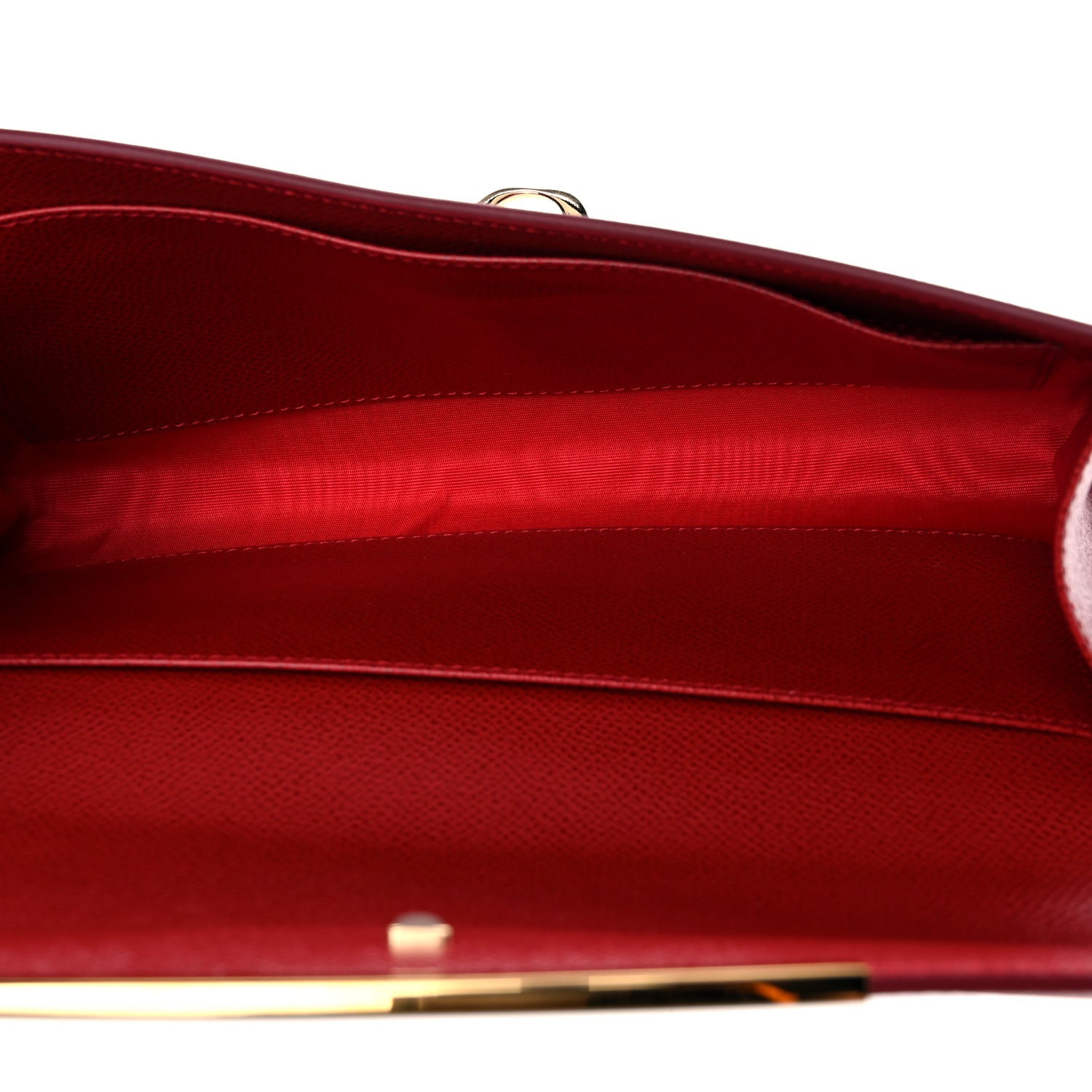 Salvatore Ferragamo Hammered Calfskin Mini Gancini Icona Bag Lipstick 5 of 9