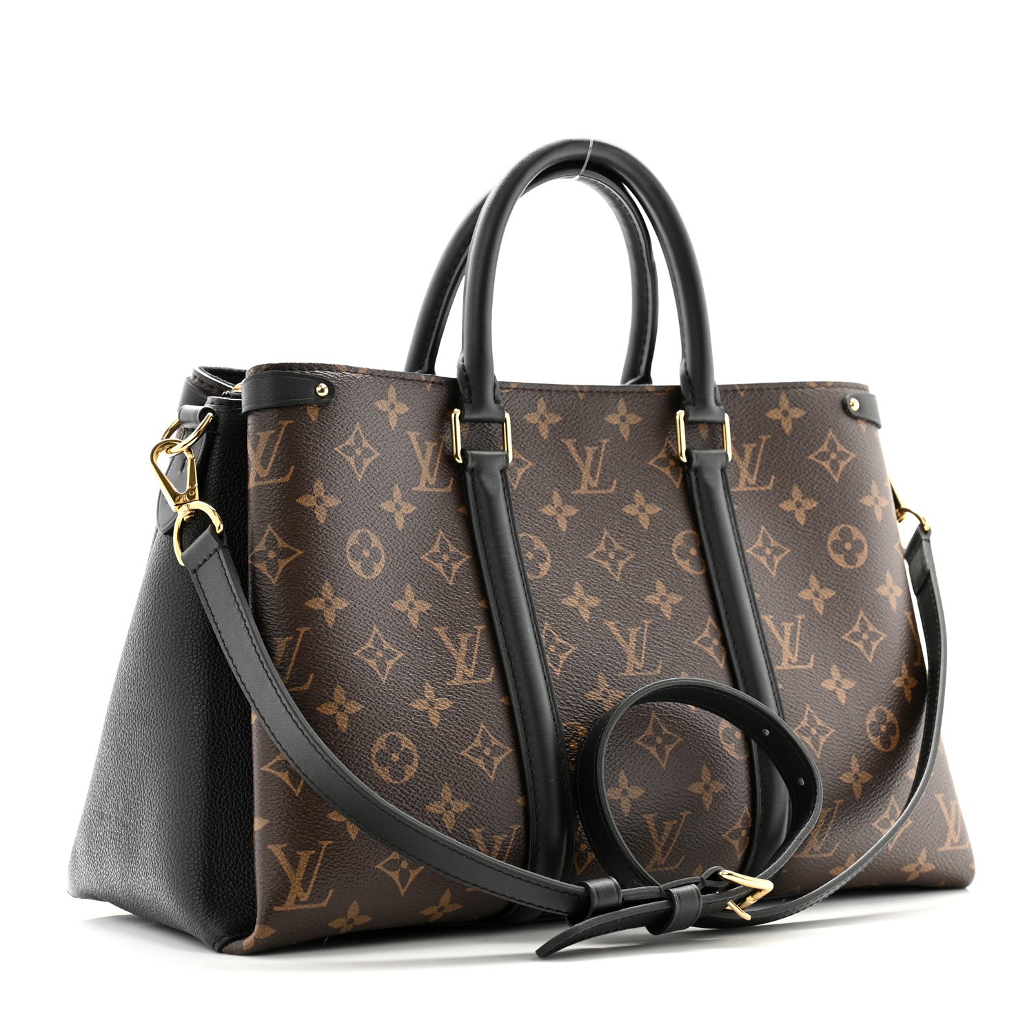 Louis Vuitton Monogram Soufflot MM Black 3 of 13