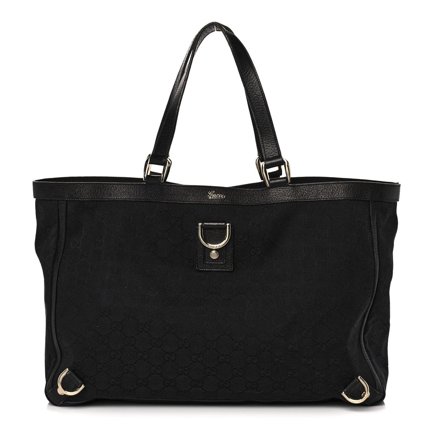 Monogram Large Abbey Tote Black