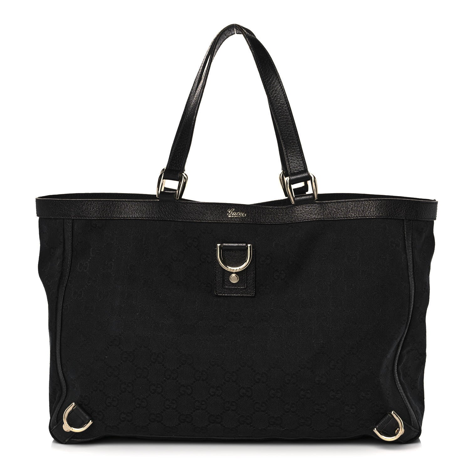 Gucci Monogram Large Abbey Tote Black 1 of 14