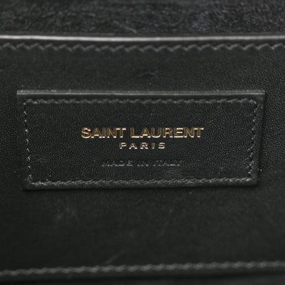 Saint Laurent Smooth Calfskin Medium Classic Monogram Kate Tassel Satchel Black 6 of 16