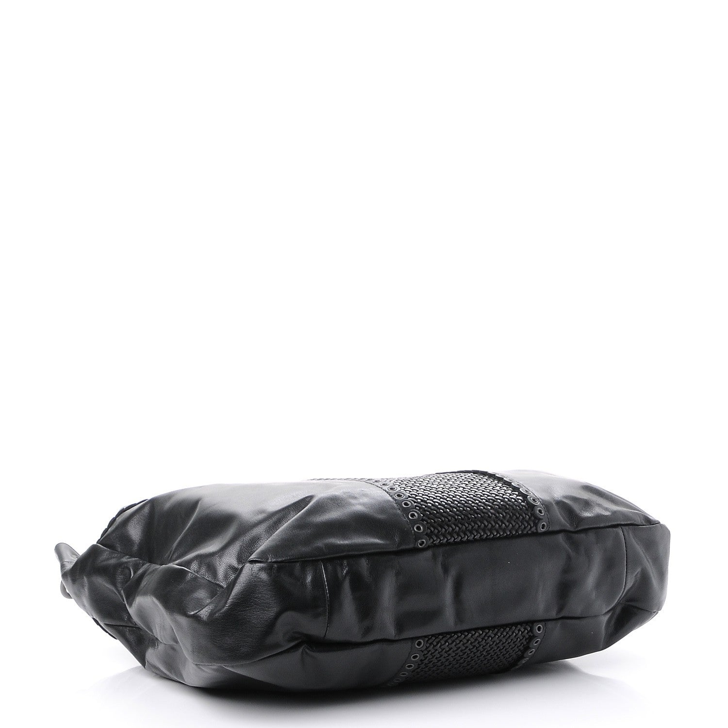 Bottega Veneta Nappa Grommet Oversized Hobo Black 4 of 8