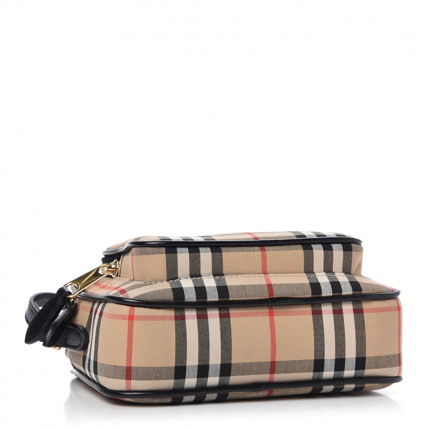 Burberry Calfskin Vintage Check Camera Bag Archive Beige 4 of 9