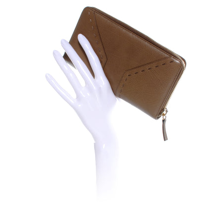 Saint Laurent Leather Muse Zip Around Wallet Light Brown 2 of 6