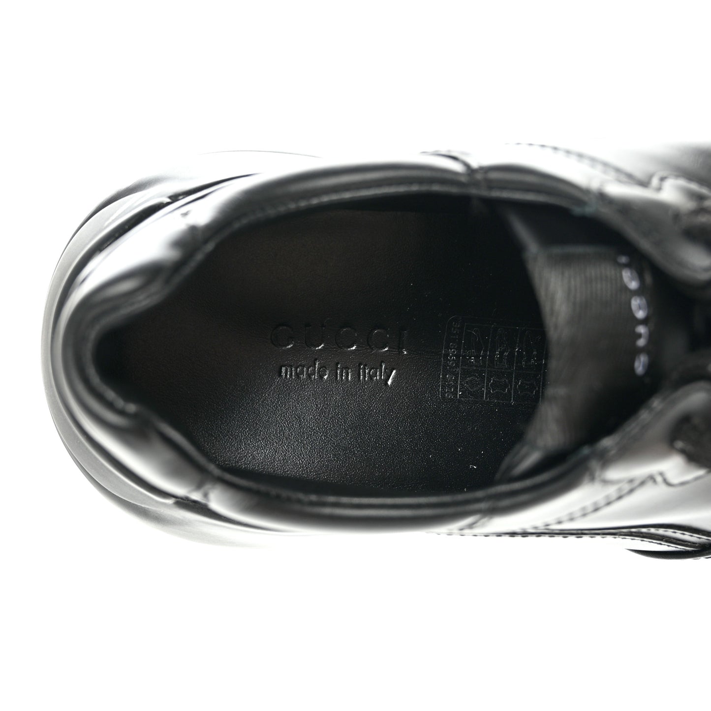 Calfskin Rhyton Sneakers 36.5 Black