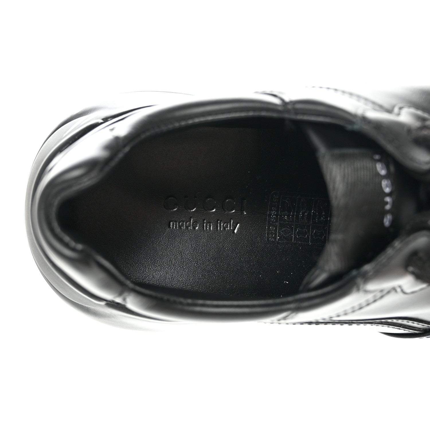Gucci Calfskin Rhyton Sneakers 36.5 Black 7 of 14