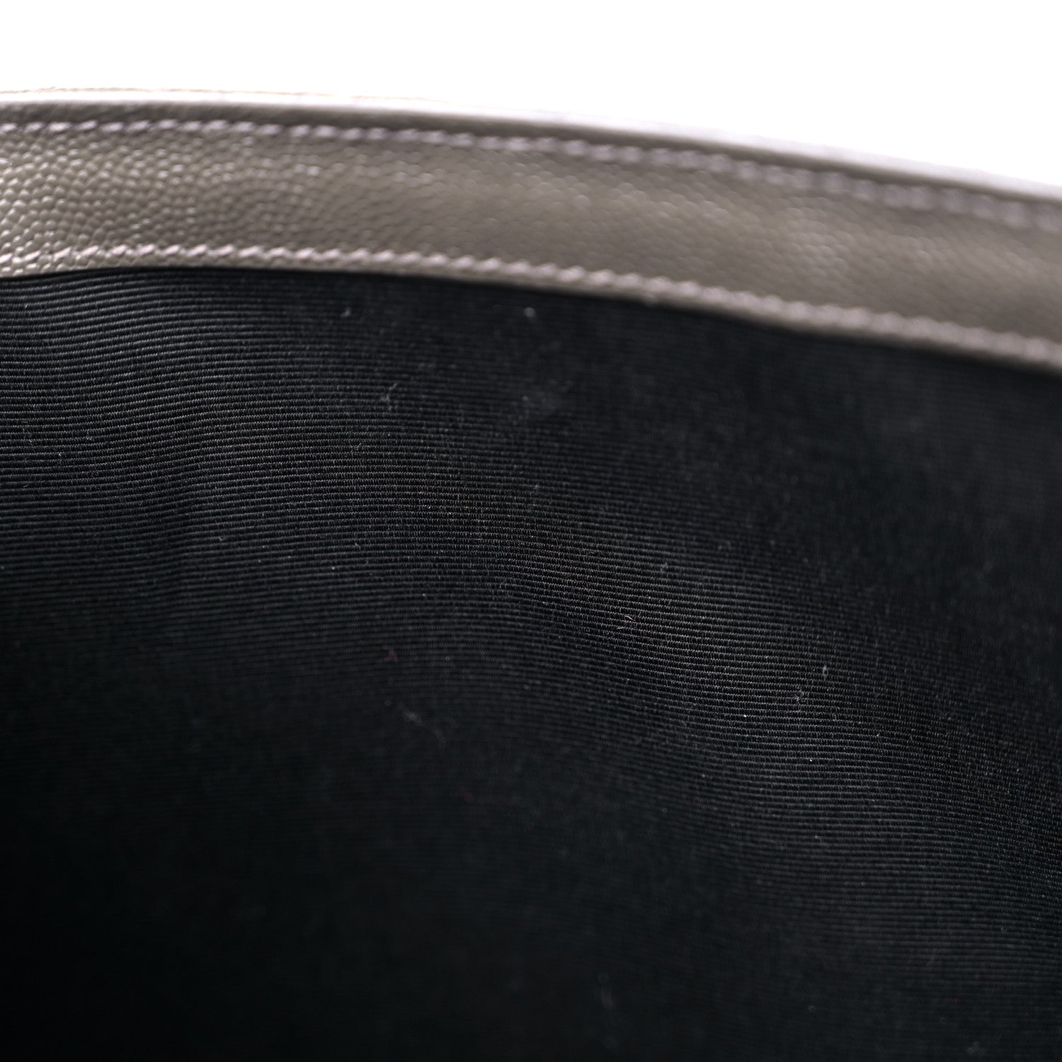 Saint Laurent Grain De Poudre Textured Mixed Matelasse Large Triquilt Monogram Satchel Pebble 11 of 14