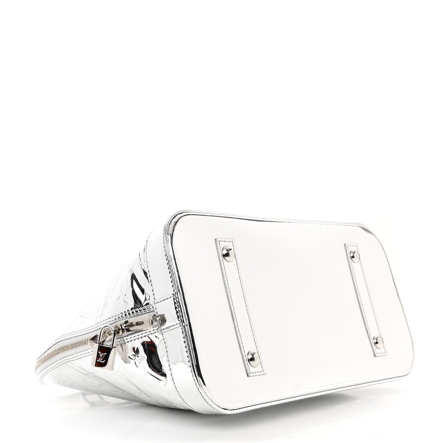 Louis Vuitton Monogram Miroir Alma GM Silver 4 of 9