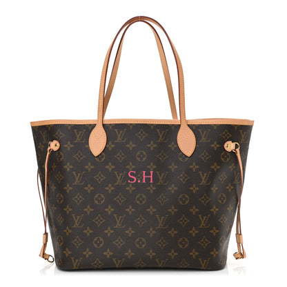 Louis Vuitton Monogram My LV Heritage Neverfull MM Pink Blue 1 of 9