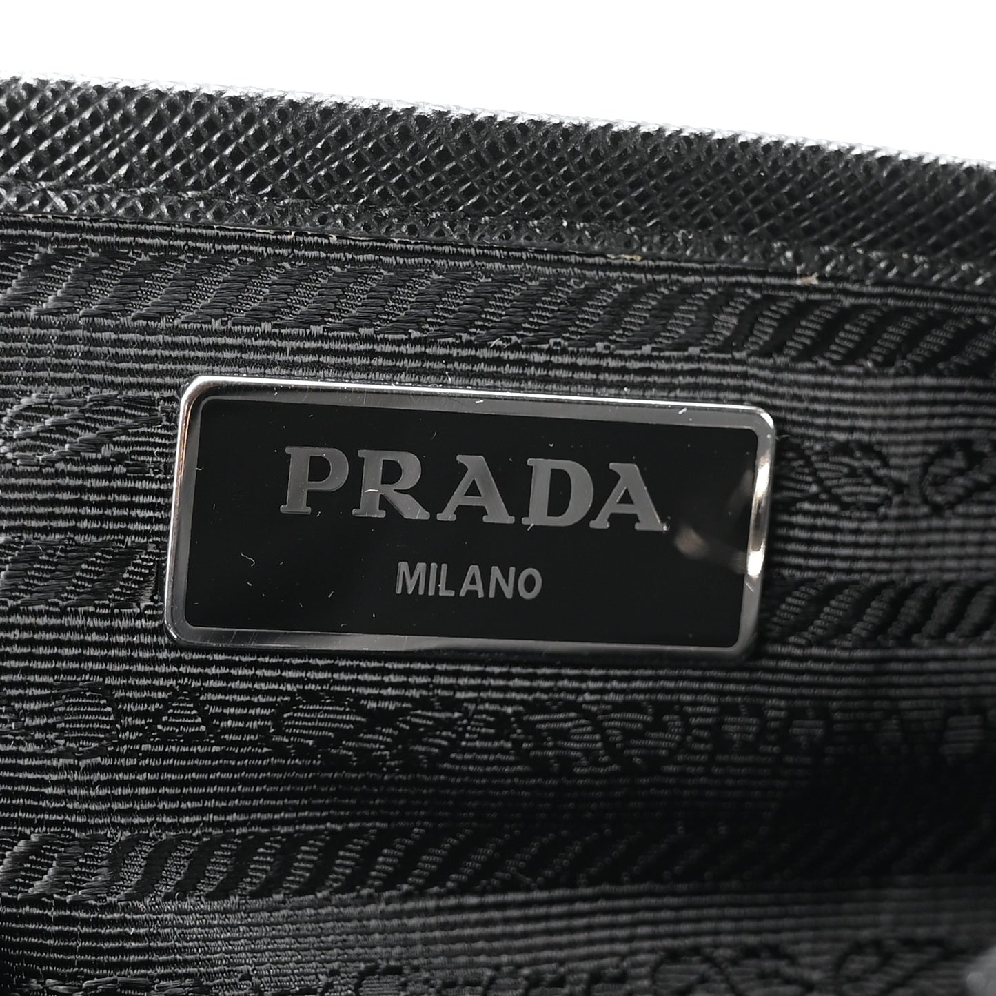 Re-Nylon Vela Saffiano Medium Backpack Black