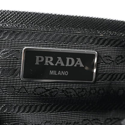 Prada Re-Nylon Vela Saffiano Medium Backpack Black 6 of 11