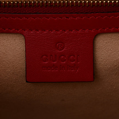 Gucci Guccissima Medium Padlock Shoulder Bag Hibiscus Red 6 of 10