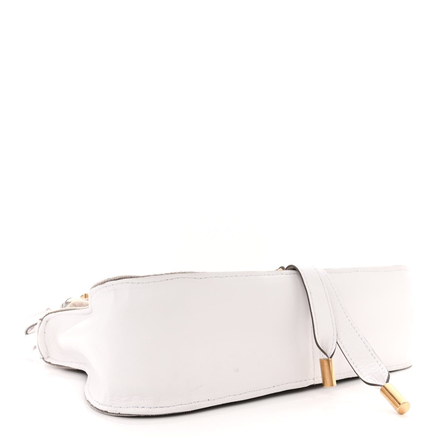 Chloe Canvas Calfskin Small Marcie Satchel White 4 of 22