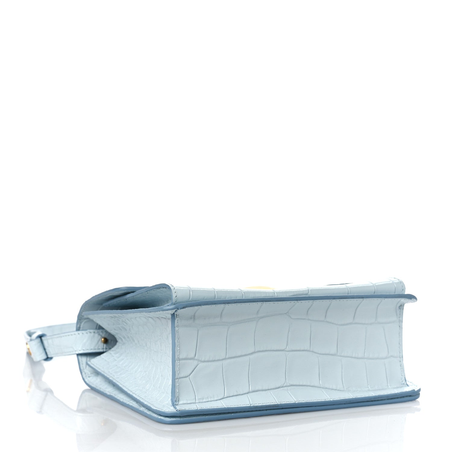 Proenza Schouler Calfskin Crocodile Embossed Dia Day Bag Pale Blue 3 of 6