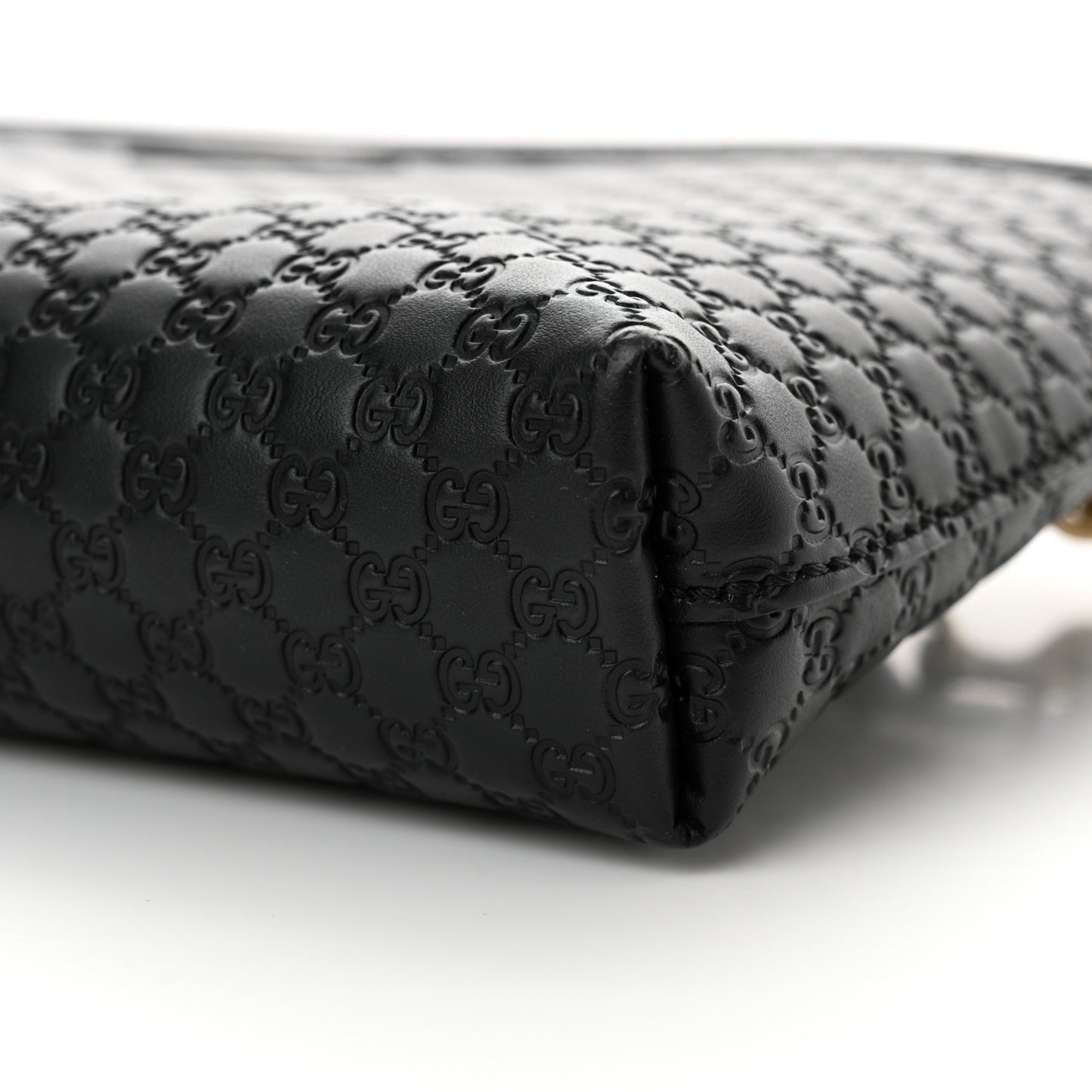 Microguccissima Flat Crossbody Black