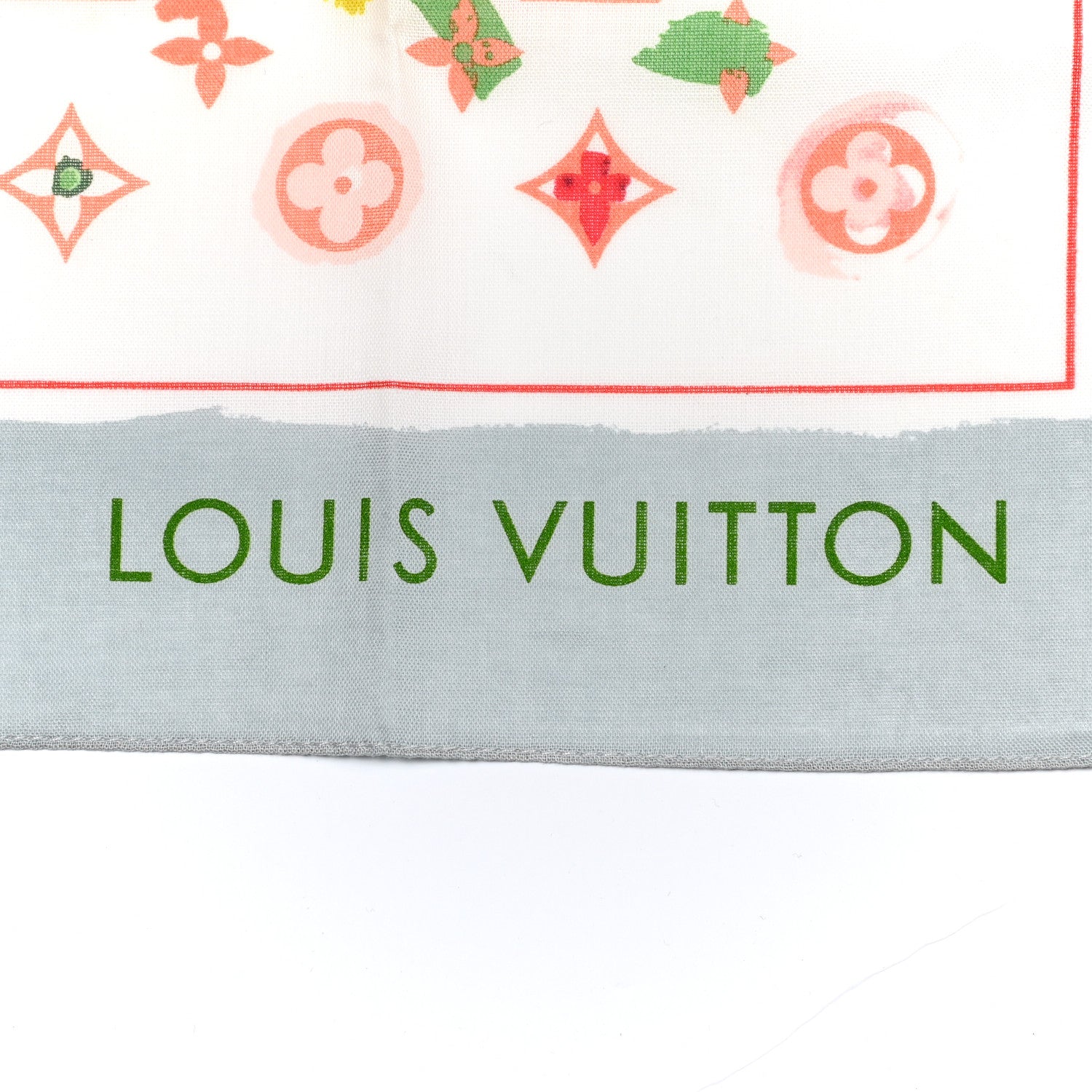 Louis Vuitton Silk Monogram Watercolor Square Scarf Multicolor 2 of 3