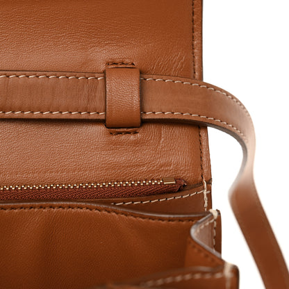 Celine Smooth Calfskin Medium Classic Box Flap Bag Camel 8 of 16
