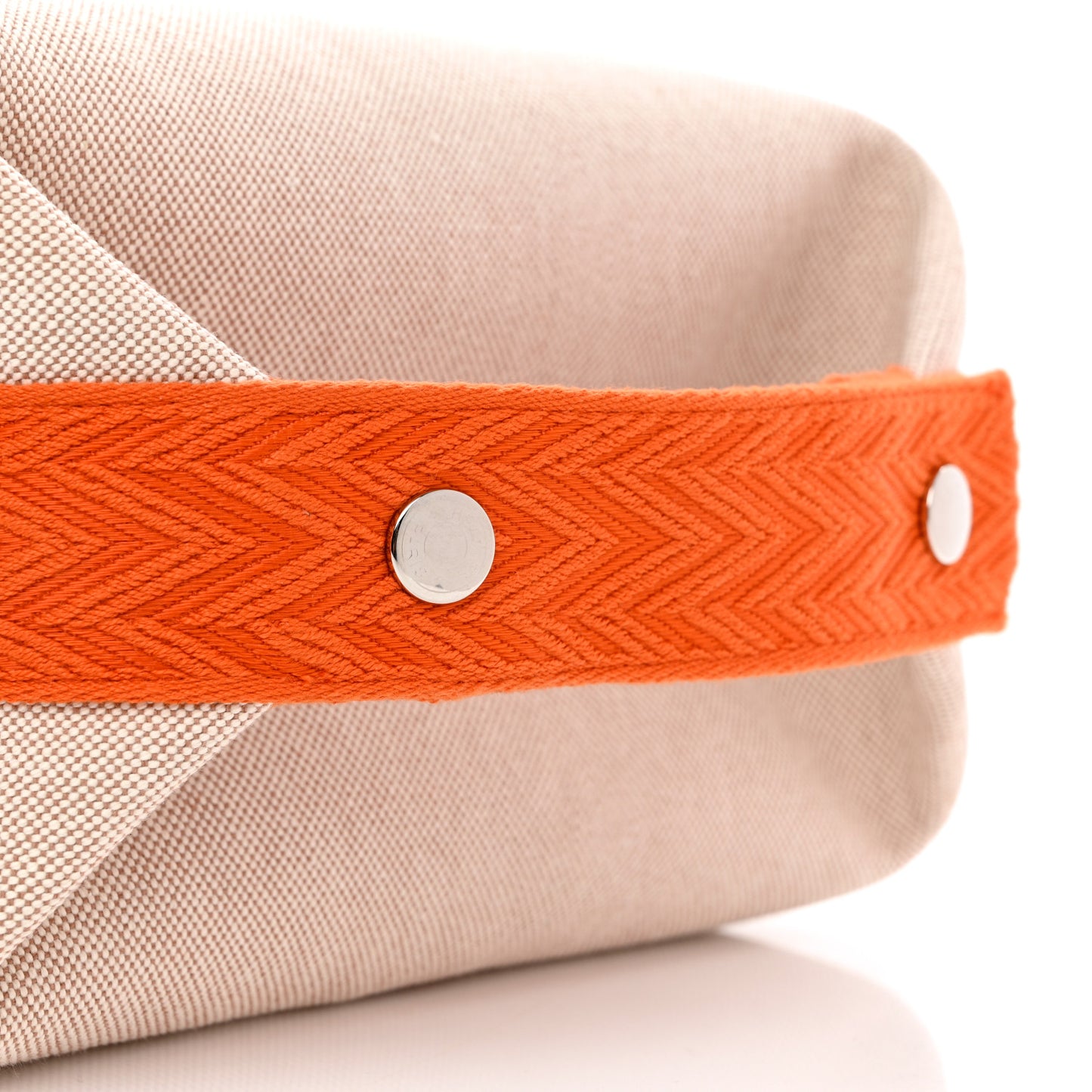 Canvas Small Bride-A-Brac Pouch Natural Orange