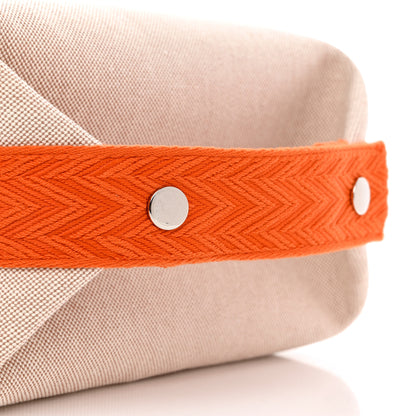 Hermes Canvas Small Bride-A-Brac Pouch Natural Orange 7 of 7