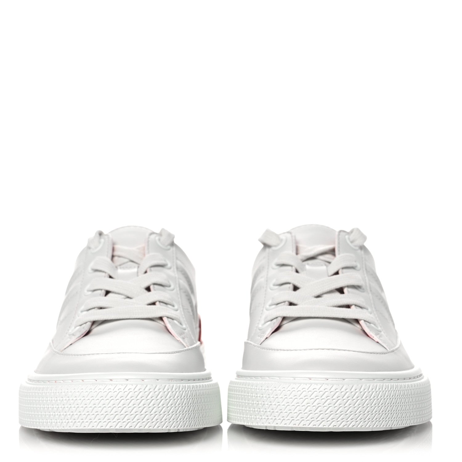 Hermes Calfskin Deep Sneakers 35 White Lipstick Red 3 of 8