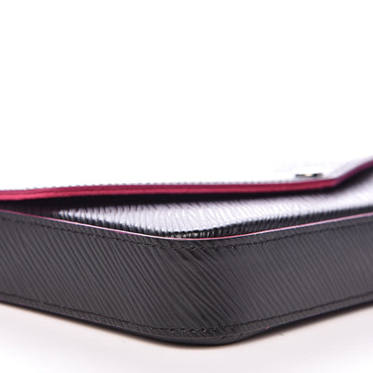 Louis Vuitton Epi Pochette Felicie Black Hot Pink 8 of 9
