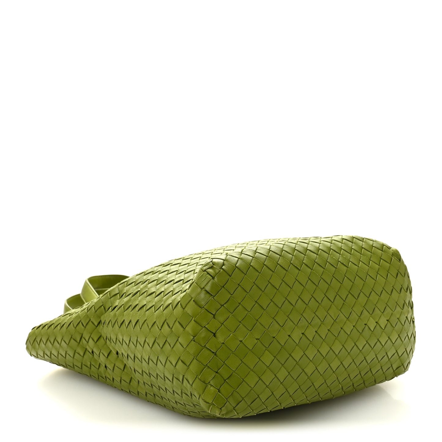 Nappa Intrecciato Shopper Tote Kiwi