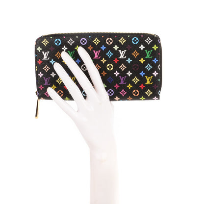Louis Vuitton Monogram Multicolor Zippy Wallet Black Grenade 2 of 7