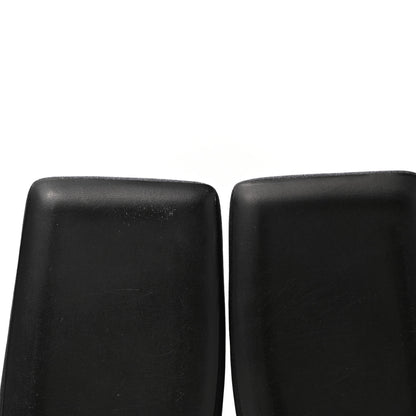 Balenciaga Satin Square Mule Heel Sandals 39 Black 9 of 10