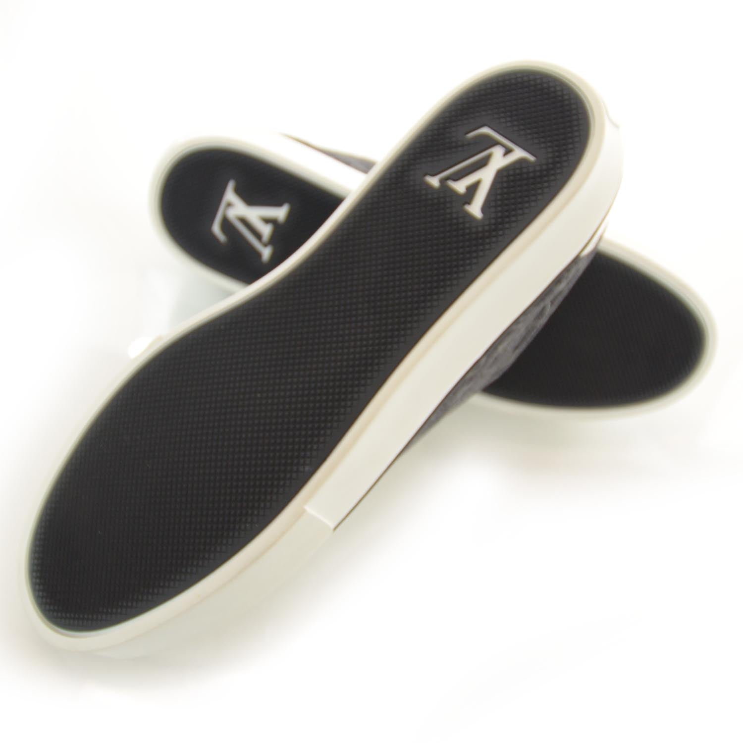 Louis Vuitton Denim Monogram Skate Low Sneakers 10 4 of 6