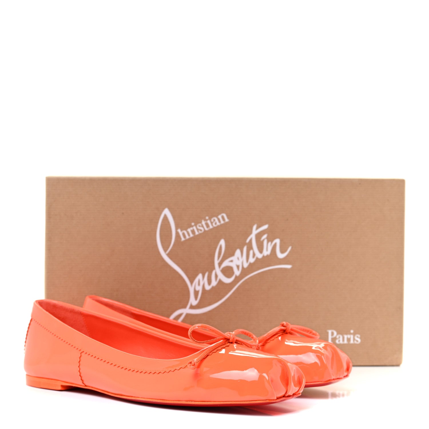 Christian Louboutin Patent Mamadrague Flats 38 Sunrise 8 of 8