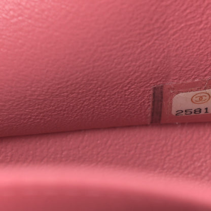 Chanel Metallic Caviar Quilted Medium Double Flap Pink 7 of 12
