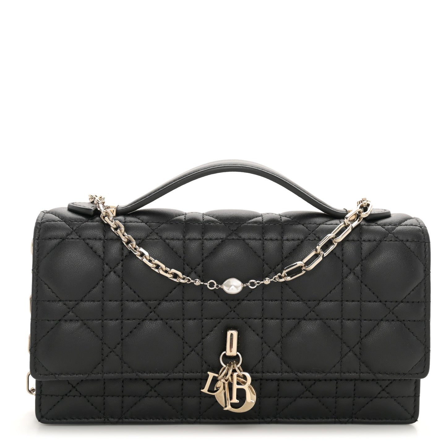 Lambskin Cannage Mini My Dior Bag Black
