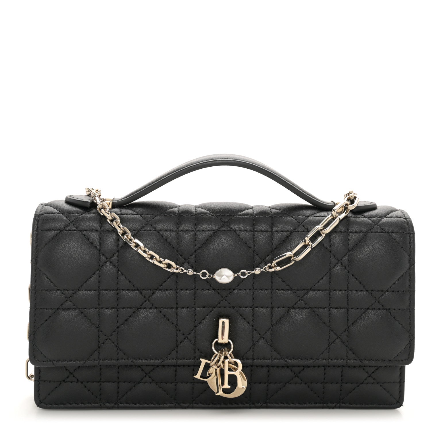 Christian Dior Lambskin Cannage Mini My Dior Bag Black 1 of 11