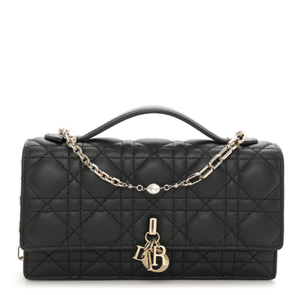 Christian Dior Lambskin Cannage Mini My Dior Bag Black 1 of 11