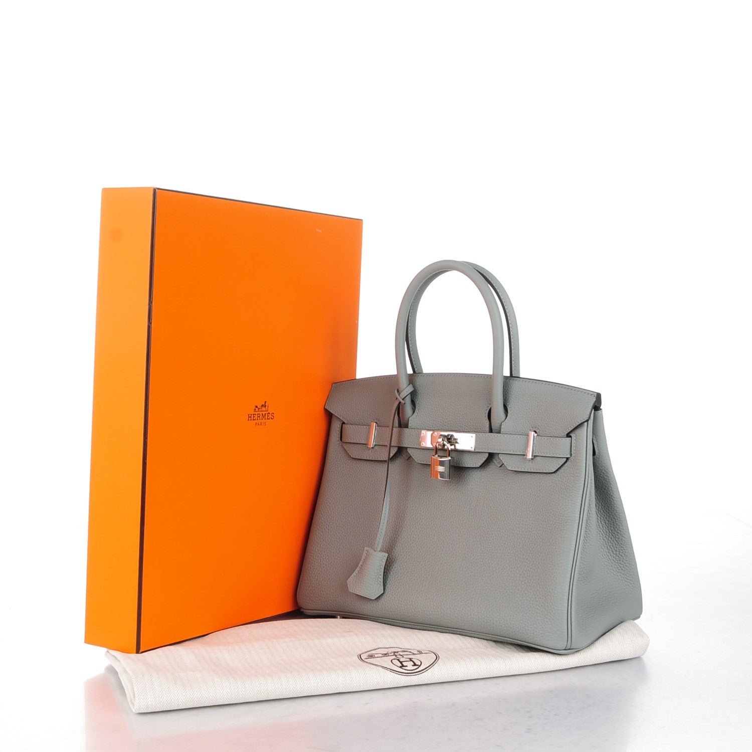 Hermes Togo Birkin 30 Gris Mouette 5 of 25