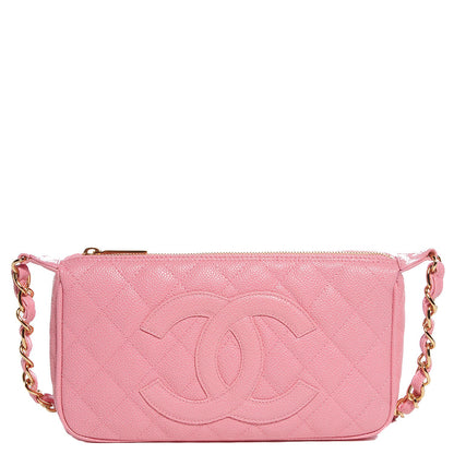 Chanel Caviar Quilted Shoulder Bag Pink 1 of 7