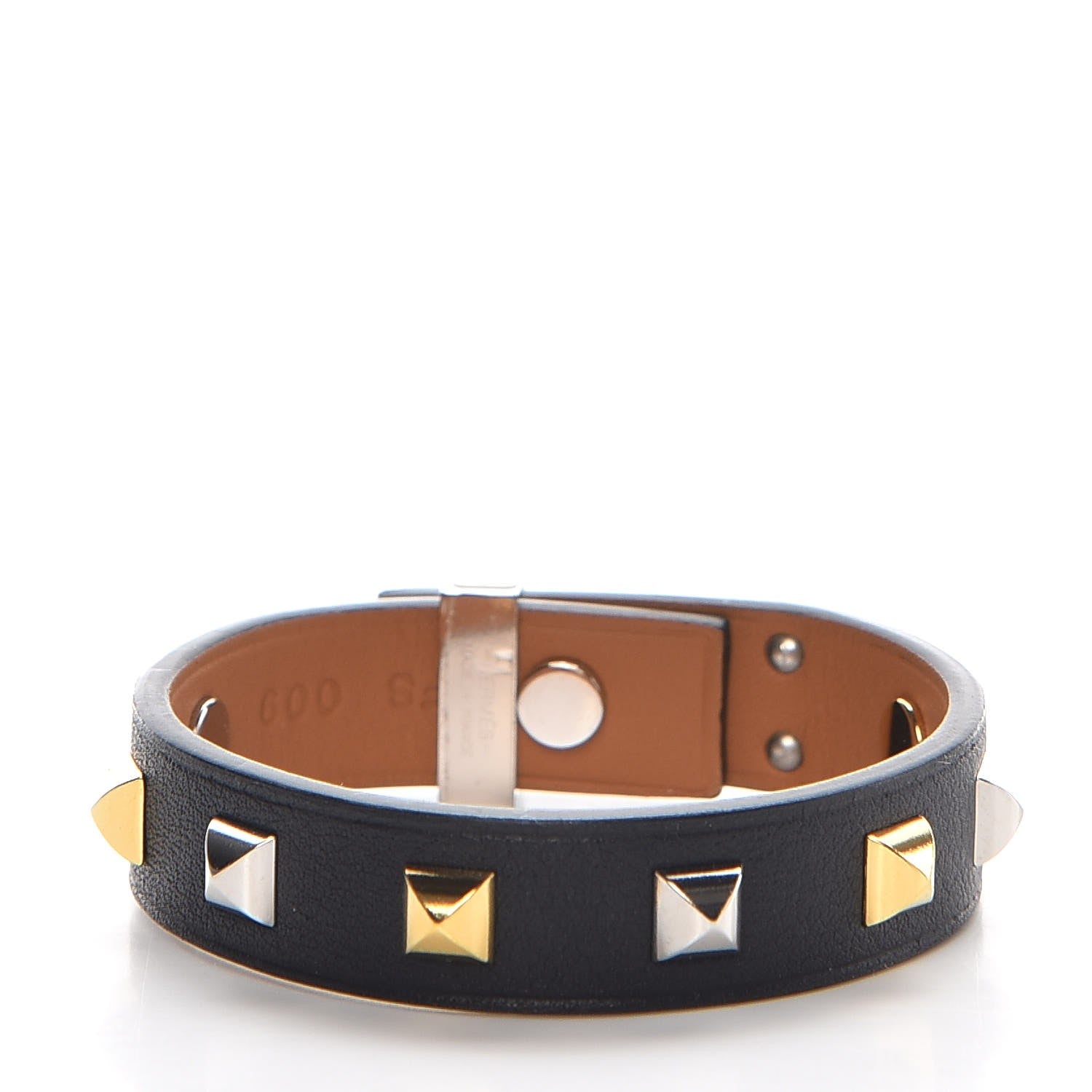 Hermes Swift Mini Dog Clous Carres Bracelet T1 Black 3 of 8