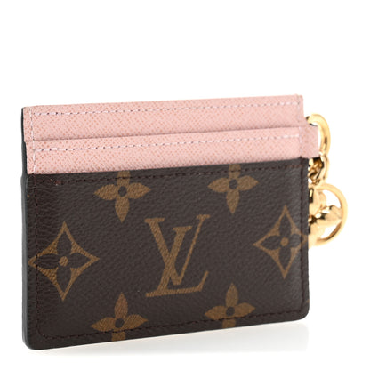 Louis Vuitton Monogram LV Charms Card Holder Rose Ballerine 3 of 8