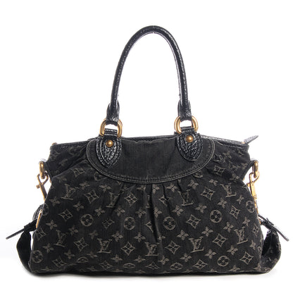 Louis Vuitton Denim Neo Cabby MM Black 1 of 7
