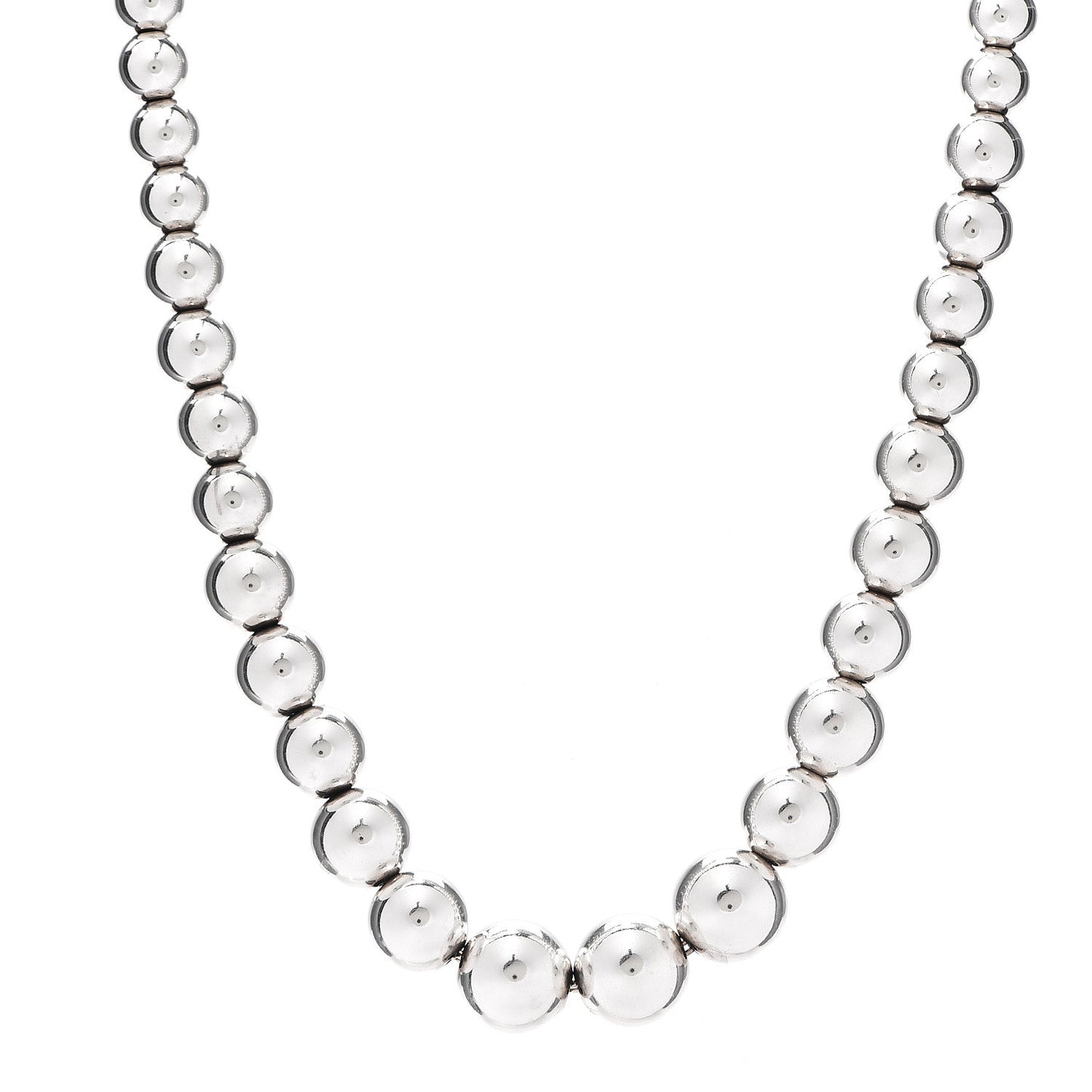 Sterling Silver HardWear Graduated Ball Necklace