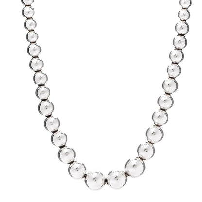 Tiffany Sterling Silver HardWear Graduated Ball Necklace 1 of 3