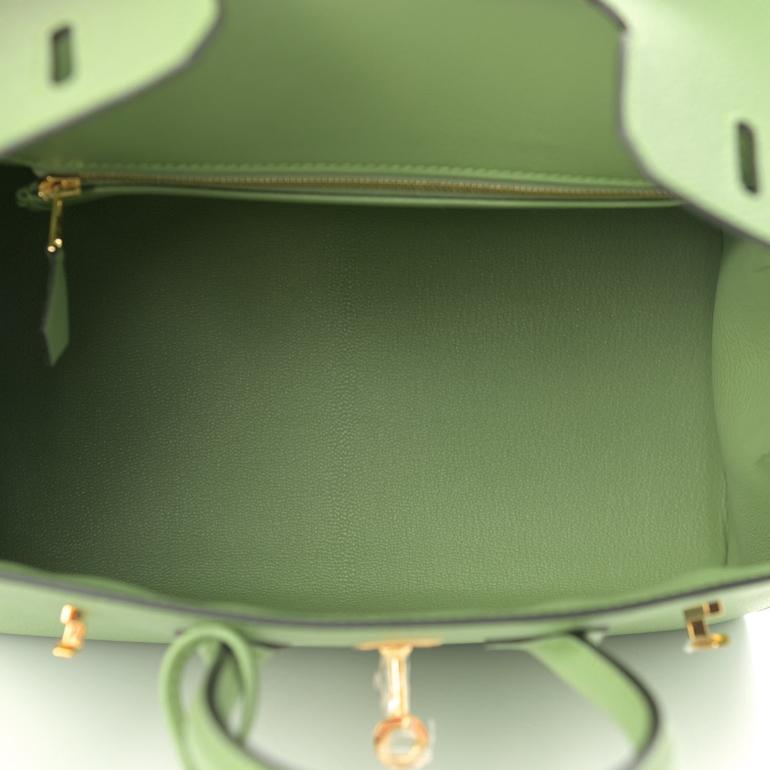 Hermes Epsom Birkin Sellier 25 Vert Criquet 5 of 11