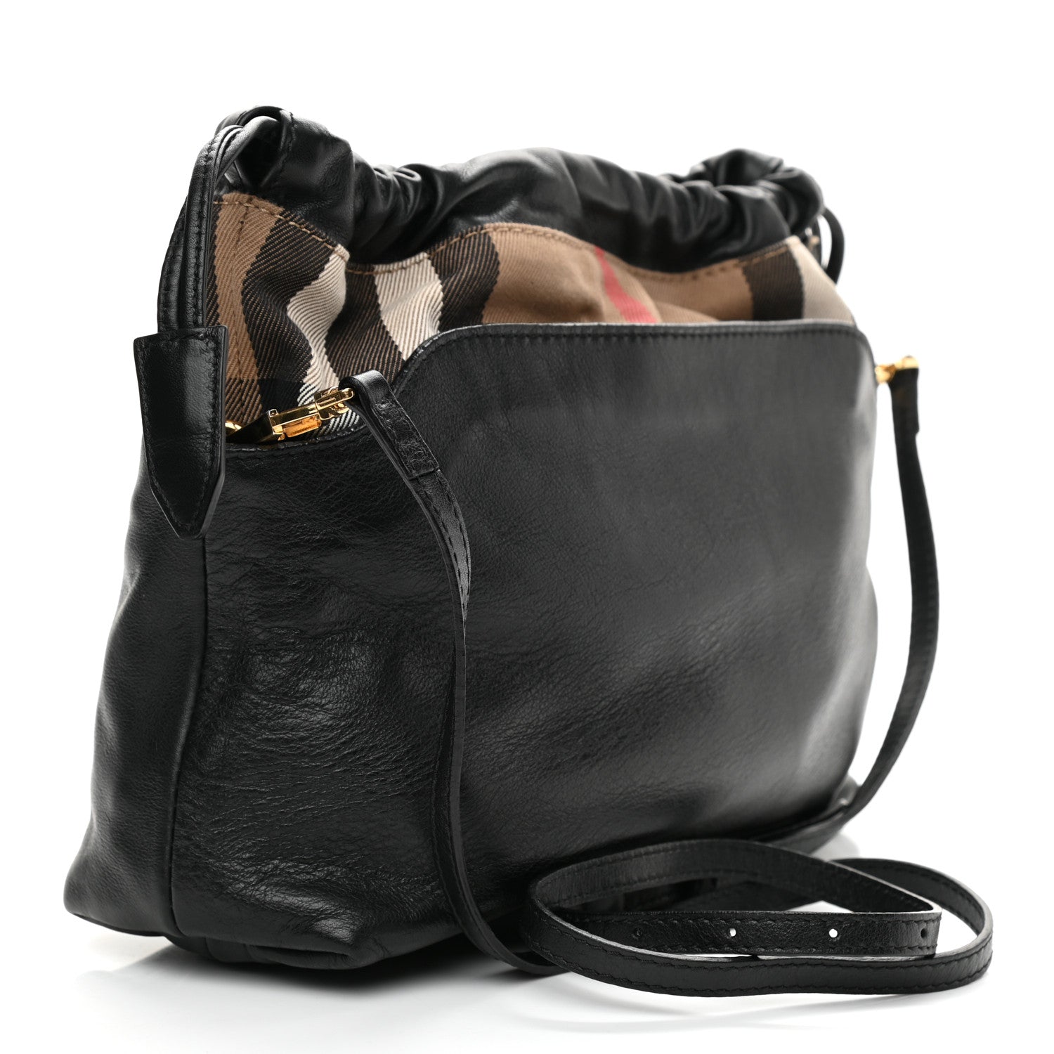 Burberry Calfskin House Check Little Crush Black 3 of 13