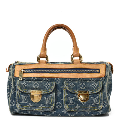 Louis Vuitton Monogram Denim Neo Speedy Blue 1 of 13
