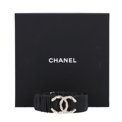 Chanel Lambskin Crystal CC Belt 90 36 Black 4 of 4